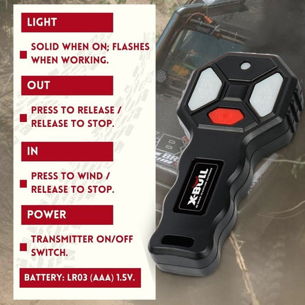 X-BULL Electric Winch 3000LBs