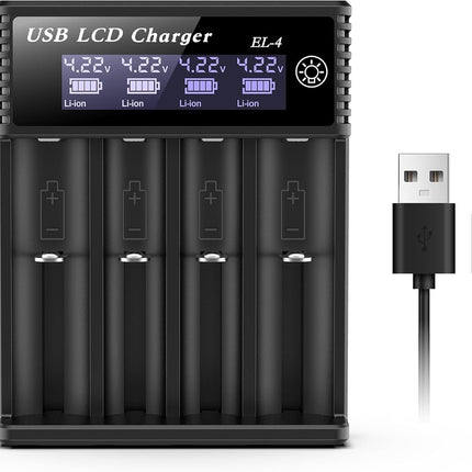 Battery Charger Type-C 4 slots