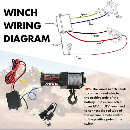 X-BULL Electric Winch 3000LBs