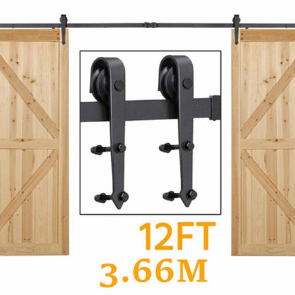 12FT/366cm Barn Door Hardware Kit