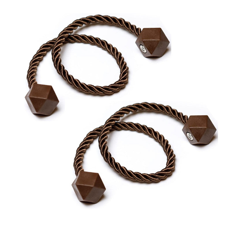 2PCS Curtain Tiebacks - Coffee