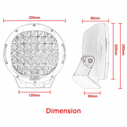 9inch Cree LED Spot Driving Light ATV Offroad