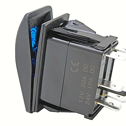 Rocker Switch SPOT LIGHTS - Blue - LED 4x4 Boat Caravan Marine 12v - salelink.co.nz