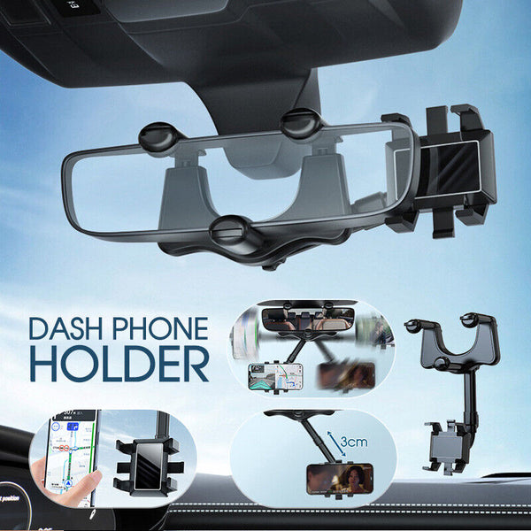 Car Phone Holder Rearview Mirror Mount iPhone