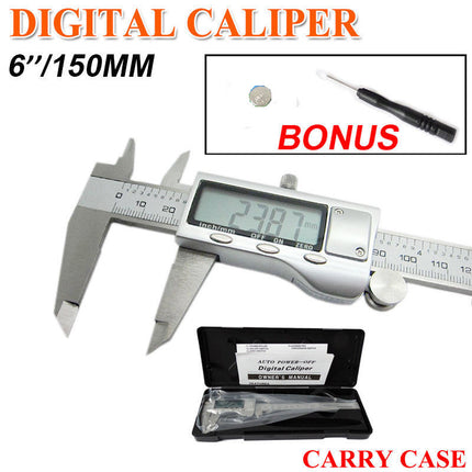150mm Stainless Steel Electronic Digital Vernier Caliper Depth Measurement - salelink.co.nz