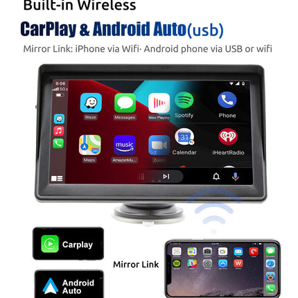 7" Apple Carplay Car Stereo Radio Bluetooth Camera - salelink.co.nz