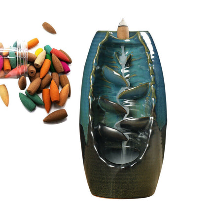 Tiered Backflow Incense Burner with Free Cones