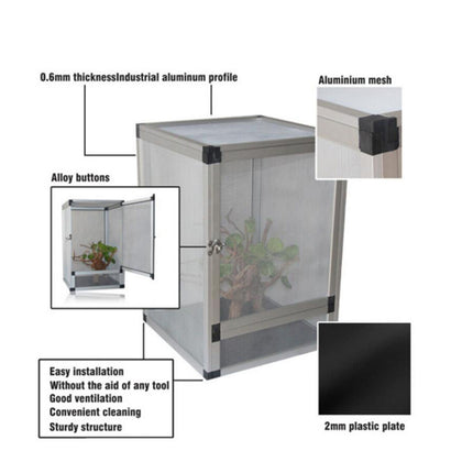50x50x100cm Reptile Enclosure Mesh Tank - salelink.co.nz
