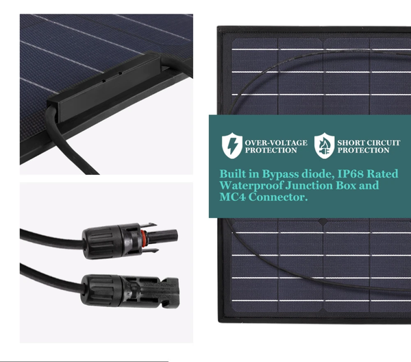150W Flexible Solar Panel Anti-Cracking Film