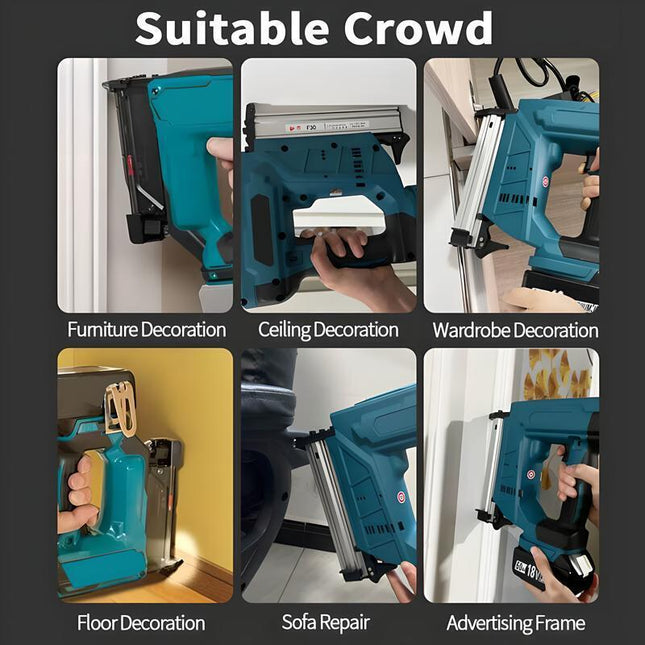 Cordless Brad Nailer Finish Nail Gun Fits Makita 18V (No Battery) - salelink.co.nz