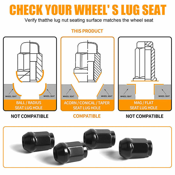 20PCS Wheel Nuts M14x1.5