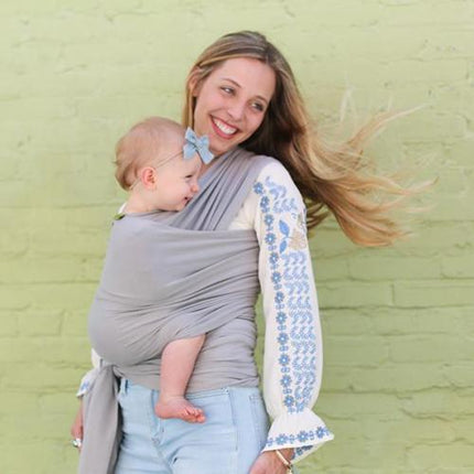 Grey Baby Frontpack Wrap Carrier Sling Pouch Adjustable