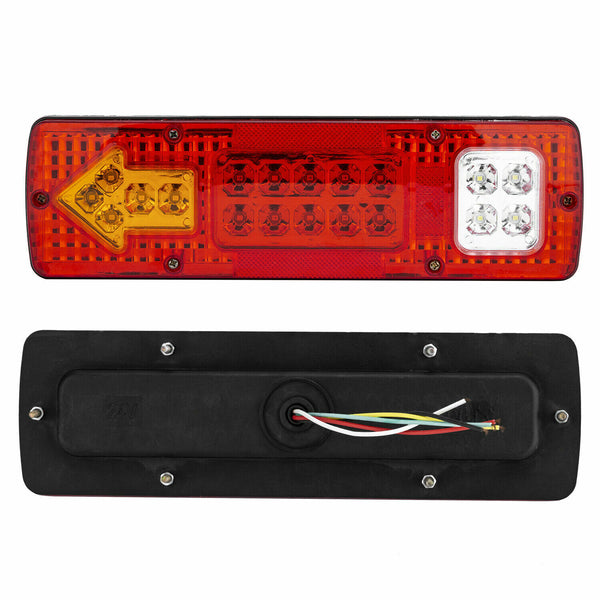 12V Rear Stop Brake Turn Tail Lights Indicator Truck Trailer Caravan