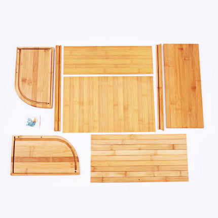 Bamboo Bread Bin Storage Box - salelink.co.nz