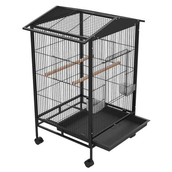 85cm Standing Parrot Bird Cage on Wheels