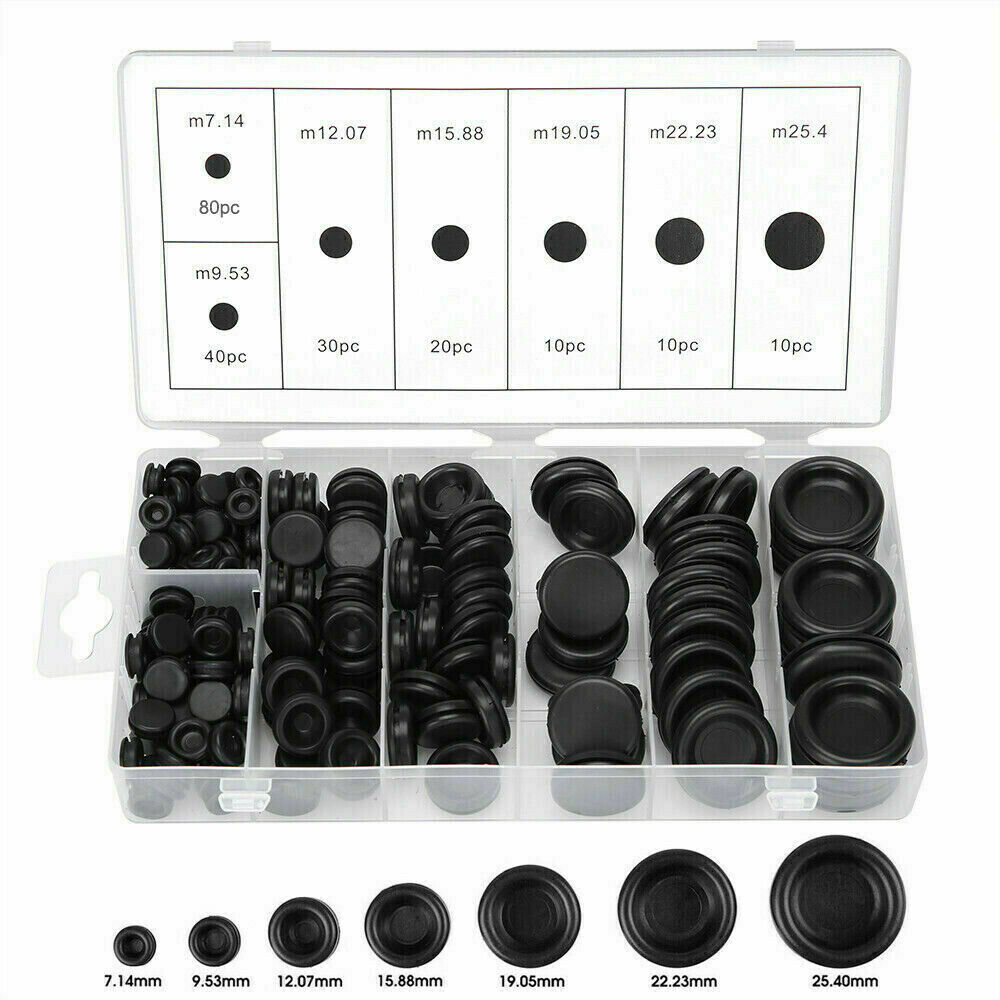 200Pcs Auto Rubber Grommet Assortment Set