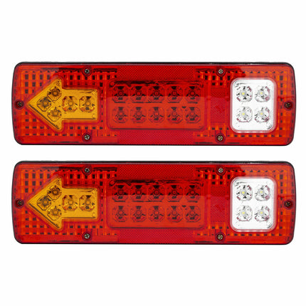 12V Rear Stop Brake Turn Tail Lights Indicator Truck Trailer Caravan - salelink.co.nz