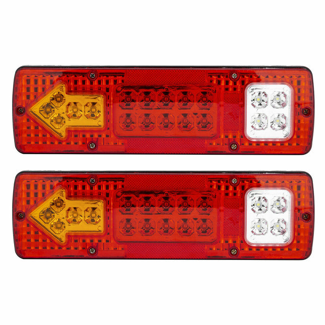 12V Rear Stop Brake Turn Tail Lights Indicator Truck Trailer Caravan - salelink.co.nz