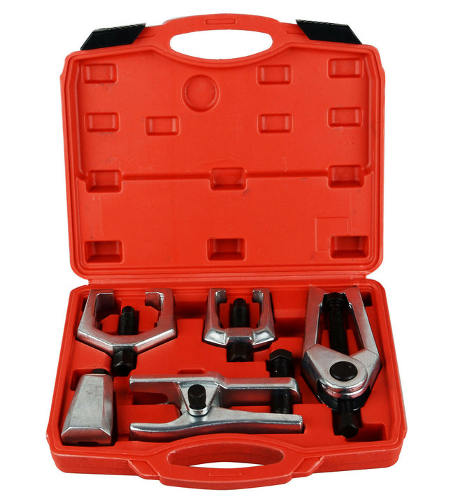 5pcs Front End Service Tool Kit Ball Joint Tie Rod Set Pitman Arm Puller Remover