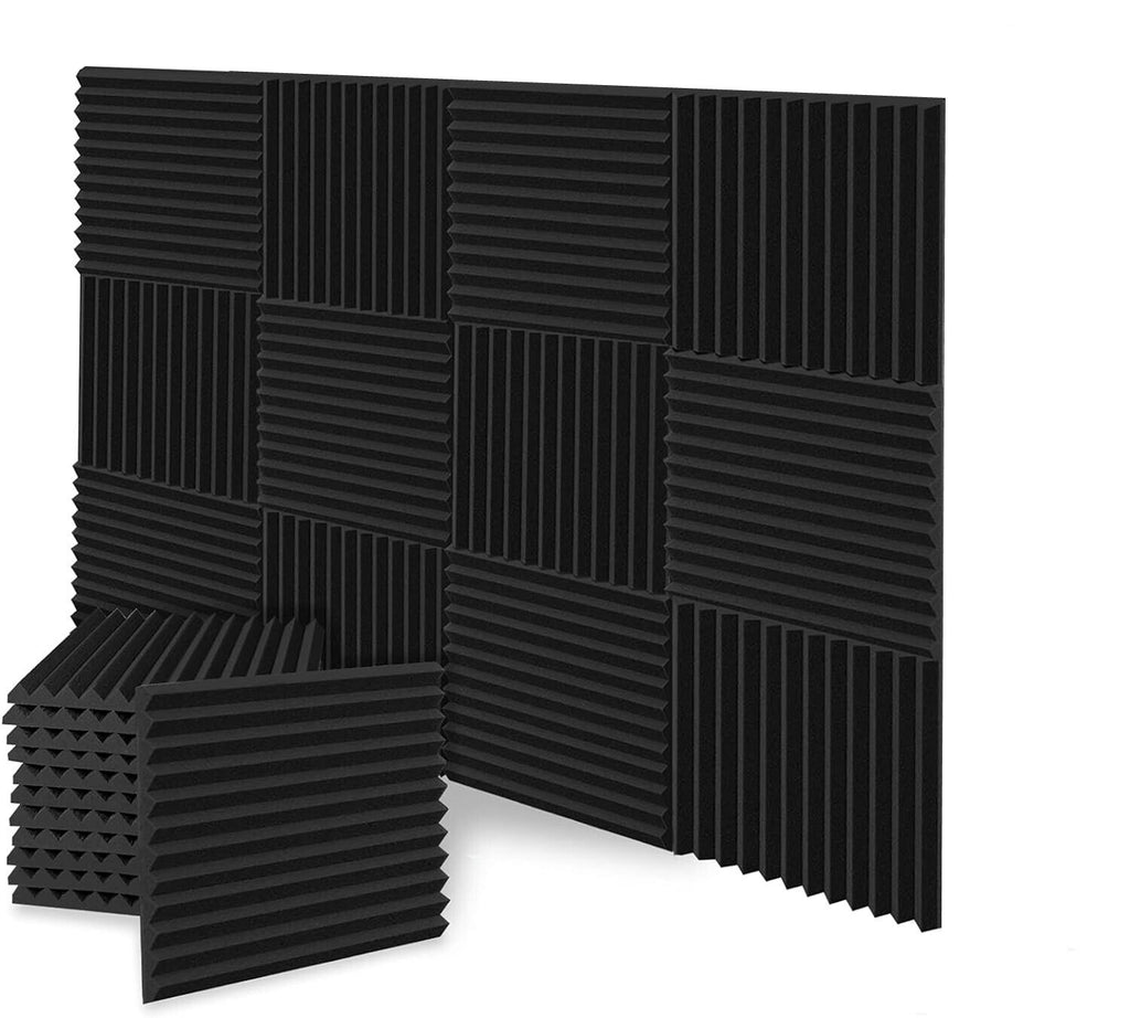 12PCS Studio Acoustic Foam Sound Absorption Proofing Panel Wedge Soundproofing