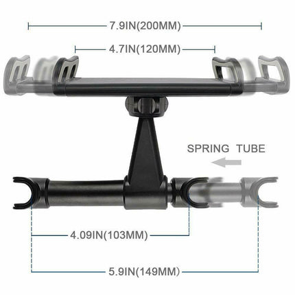 Universal Car Seat Back Headrest Mount Holder for 4.7~10.5" iPad Phone Tablet - salelink.co.nz