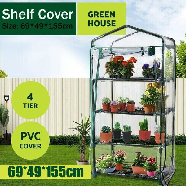 PVC Greenhouse Cover - 4 Tier (Not including The Shelf)