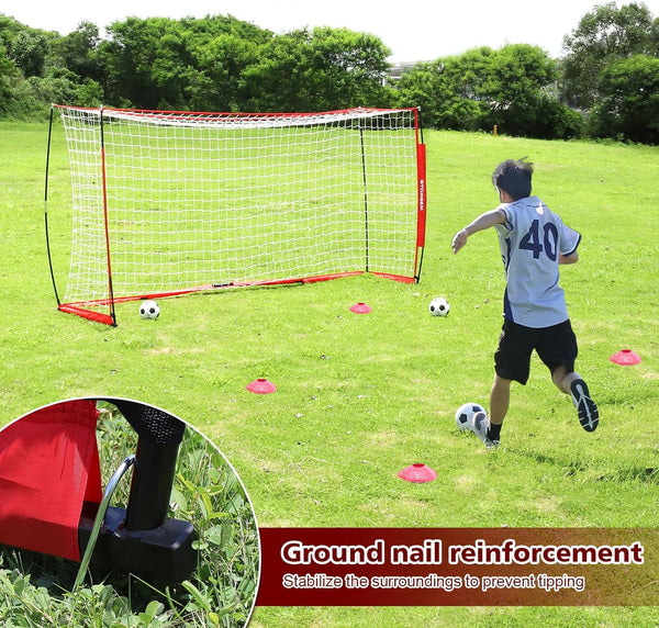 1.8x1.2m Soccer Goal Football Goal Foldable