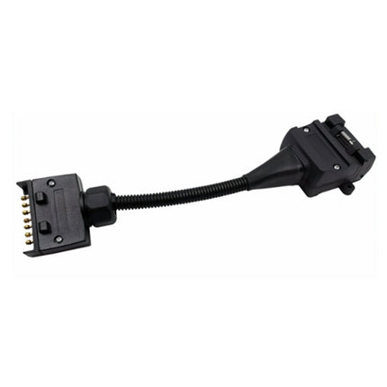 7 Pin Flat Male to 12 Pin Flat Female Trailer Adapter Caravan Connector - salelink.co.nz