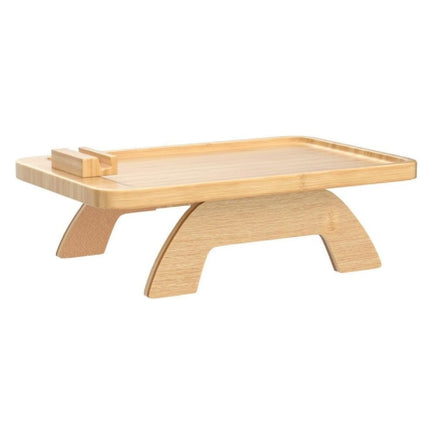 Bamboo Sofa Couch Clip on Side Table Arm Tray - salelink.co.nz