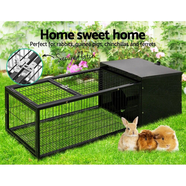 120cm Rabbit Cage Rabbit Hutch Pet Cage Playpen Enclosure Run