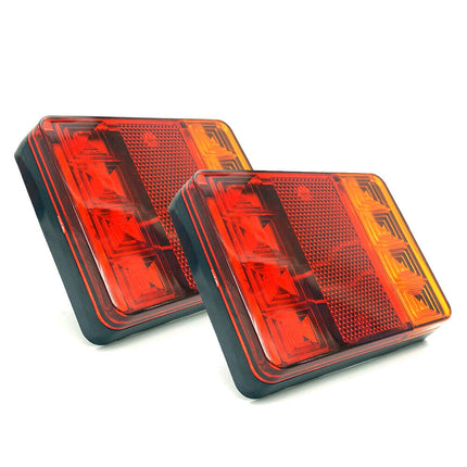 A Pair 12V 24V LED Trailer Truck Tail Lights - salelink.co.nz