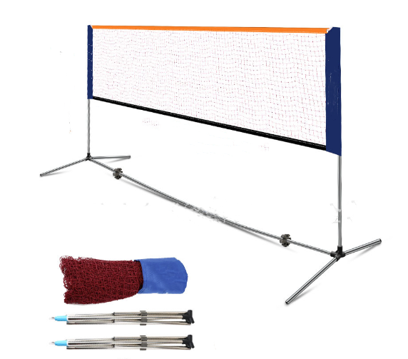 Portable Badminton Net Set 4.1m + Balls