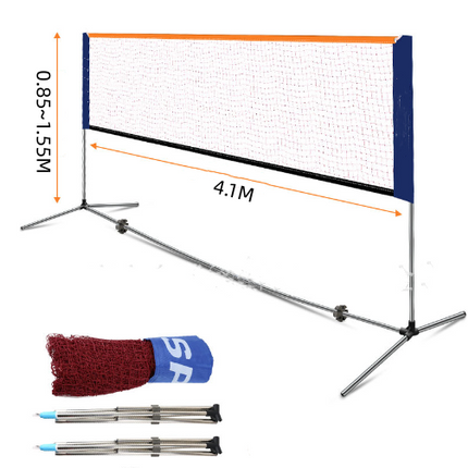 Portable Badminton Net Set 4.1m + Balls