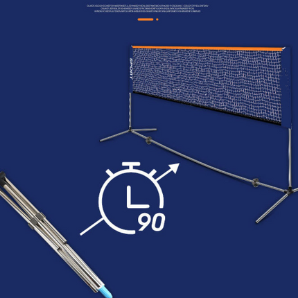 Portable Badminton Net Set 4.1m + Balls
