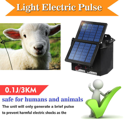 3km Solar Electric Fence Energiser - salelink.co.nz