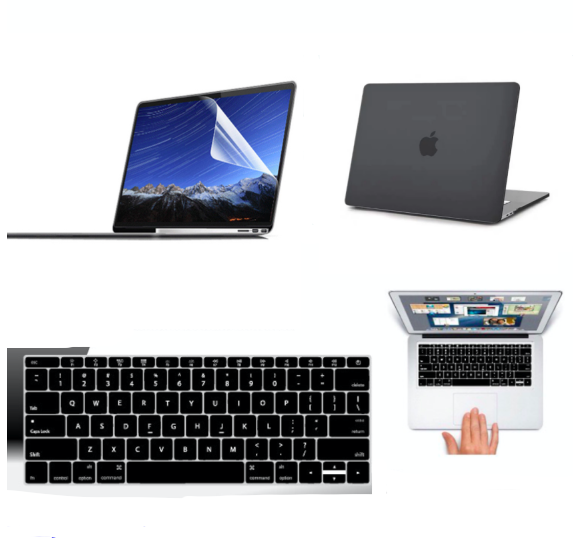 3-In-1 SET MacBook Pro 14.2 Inch Case M5 2026 A3434 M4 2025 M3 A2918 A2992 M2 M1