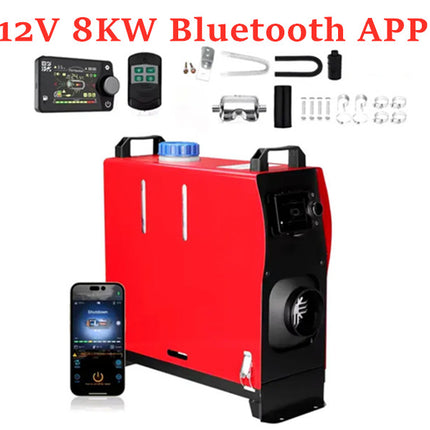 Diesel Air Heater 12V 8KW Bluetooth App - salelink.co.nz