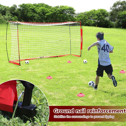 2.4x1.2m Soccer Goal Football Goal Foldable