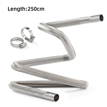 250cm Air Diesel Parking Heater Stainless Steel Exhaust Pipe Tube Gas
