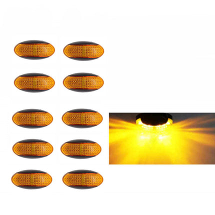 10X 10V-30V Amber Clearance Lights Side Marker Led Trailer Truck Lorry Lamp - salelink.co.nz