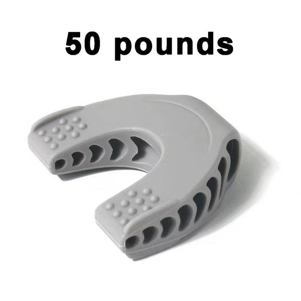 Grey 50 Pounds Jaw Exerciser Jawline Exerciser Toner