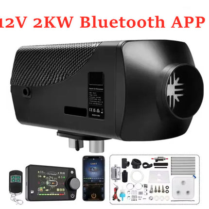12V 2KW Diesel Air Heater Bluetooth App - salelink.co.nz