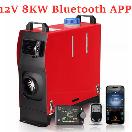 Diesel Air Heater 12V 8KW Bluetooth App - salelink.co.nz