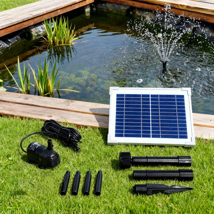 5w Solar Powered Submersible Water Pump Kit Garden Pond Panel - salelink.co.nz