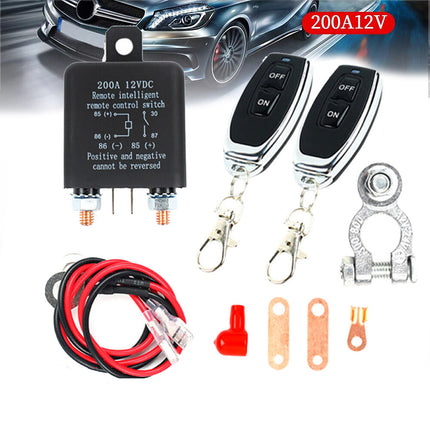 12V DC 200A Remote Battery Disconnect Switch Isolator Wireless for Car Truck RV - salelink.co.nz