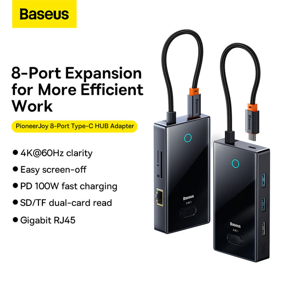 Baseus 8-in-1 USB C Hub 4K@60Hz