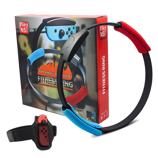 (NO GAME) For Nintendo Switch NS Adventure Fitness Ring Healthy Exercise Ring-Con&Leg Strap - salelink.co.nz