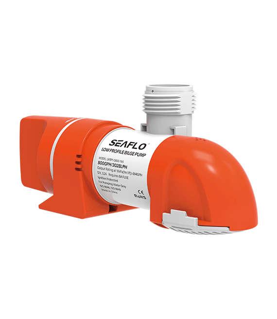 SEAFLO 1100GPH Bilge Pump Automatic Boat Marine Water Pump Low Profile 12V - salelink.co.nz