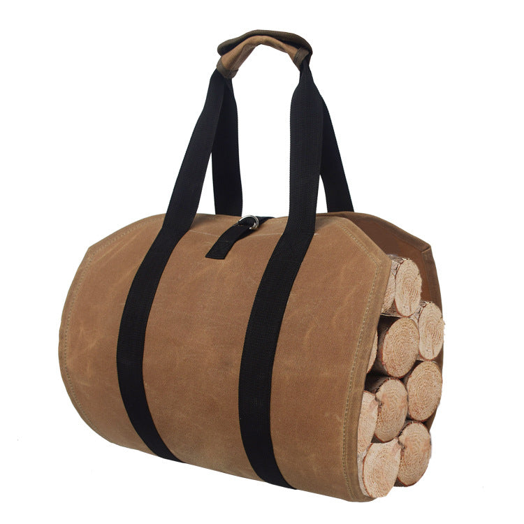 Firewood Log Carrier Bag Sturdy Wood Tote Storage Pouch Holder