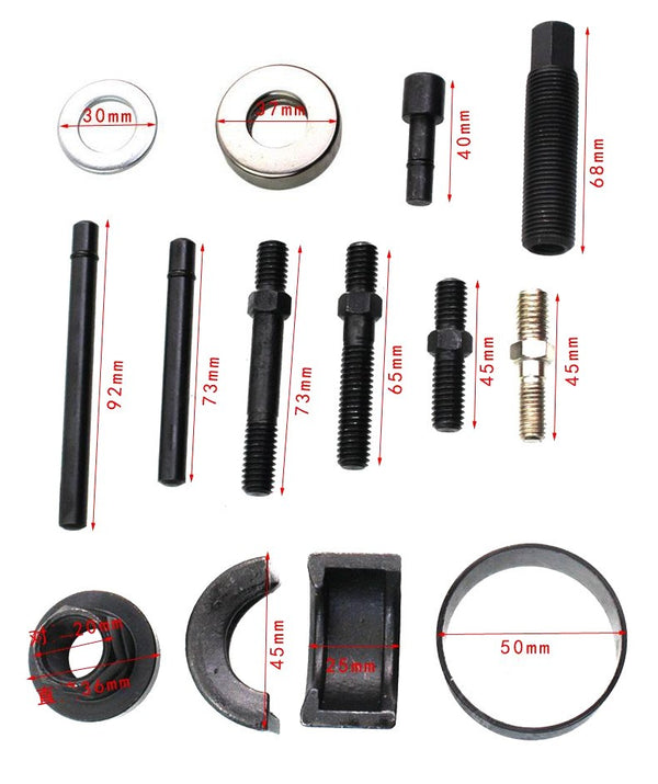 12PCS Pulley Puller Remover & Installer Kit Power Steering Pump Alternator